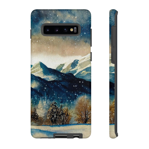Snowy Colorado Rocky Mountains - Impact Resistant Phone Case Samsung Galaxy S10 Plus Matte